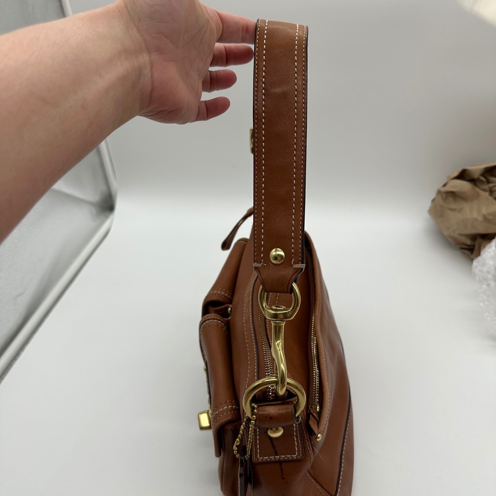 Coach Medium F12868 Vintage 65th Anniversary Butterscotch Double Turnlock - Picture 15 of 16